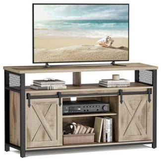 Vasagle Lowboard TV-Schrank, Lange 135 cm, für Fernseher bis zu 60 Zoll