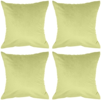 Amilian Kissenbezüge - 4er Set Kissenbezug - Zierkissenbezüge - Kissenhüllen, (4 Stück), 40x40 cm, Kissenhülle für Kissen, Zierkissen, Sofakissen, Dekokissen