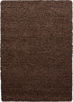 Hochflor Teppich Lux Läufer - 80x150 cm - Braun