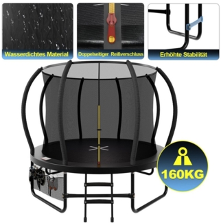 HOMALL Gartentrampolin Gartentrampolin für Kinder Ø305/366CM, Belastbarkeit bis zu 150KG, (Gartentrampolin, verzinkter Stahlrahmen mit Sicherheitsnetz, Schuhsack, geeignet für Kinder und Erwachsene)