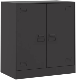 vidaXL Sideboard Schwarz 67x39x73 cm Stahl 841673