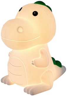 Rabalux Nachttischlampe, warmweiß, RGB LED Dinosaurier-Nachtlicht für Kinder Dinoo