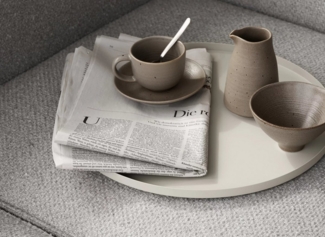 blomus Teller -KUMI- Keramik Teller: Japanische Tradition in edlen Farben, Exklusives Design, Hochwertig, Reaktive Glasur, Spülmaschinenfest, 10cm