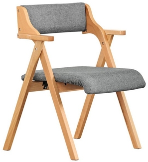 SoBuy Klappstuhl FST98, Holzstuhl Küchenstuhl Esszimmerstuhl klappbar, 4-Fuß-Stühle, Polsterstuhl mit Rücken- & Armlehne, Bürostuhl, Ergonomisches Design