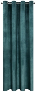 Design91 Vorhang Samtvorhänge Wohnzimmer Schlafzimmer Blickdicht Ösen Velours Velvet, Ösen