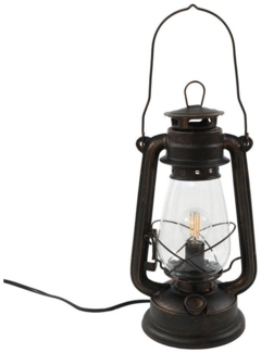 Lindby Tischleuchte Raisa, Metall, Braun IP20, 1 x 40 W