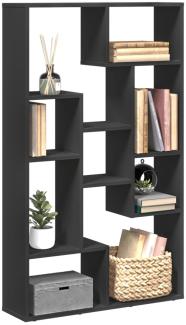 vidaXL Bücherregal Schwarz 72x20x120 cm Holzwerkstoff 858157