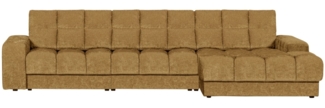 Chaiselongue Date aus Webstoff Rechts, Gold