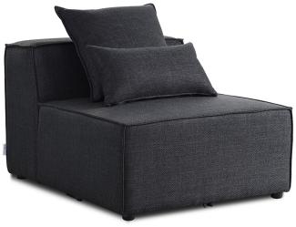 HOME DELUXE Modulares Sofa Mittelsofa VERONA - 120 x 87 cm Anthrazit