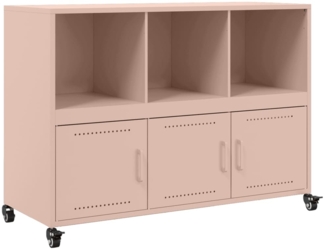 vidaXL Sideboard Rosa 100,5 x 39 x 72 cm Stahl 846735