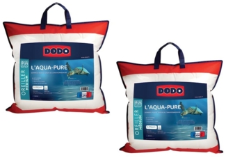 Kopfkissen 2er-Set - 60 x 60 cm - Bezug aus 100% Bio-Baumwolle - DODO von AQUA-PURE