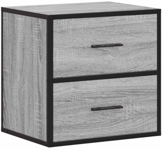 vidaXL Wand-Nachttisch Grau Sonoma 40x31x39,5 cm 848730