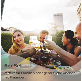 matches21 HOME & HOBBY Platzset Ovales Tischset mit Glasuntersetzer, 6er Set, in Braun meliert, (6-St), Hitzebeständige abwaschbare PVC Platzsets