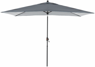 Doppler Mittelstockschirm "myZONE 300x200" Auto-Tilt, Blockstreifen anthrazit, 300 x 200 cm