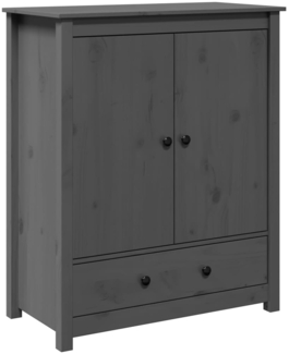 vidaXL Highboard Grau 83x41,5x100 cm Massivholz Kiefer 823516