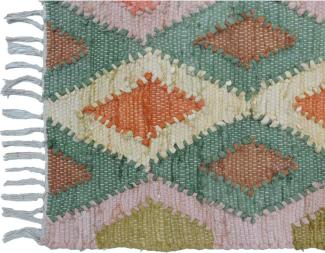 Teppich DKD Home Decor Grau Gelb Bunt Rhombusse 160 x 230 x 1 cm