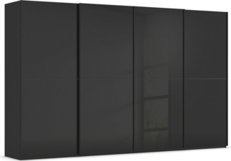 rauch Schwebetürenschrank Kleiderschrank Schrank Garderobe Schlafzimmerschrank SCALE-DUO edle zweigeteilte Türen Glas-Front mit 3 Zierleisten MADE IN GERMANY