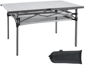 KingCamp Campingtisch Campingtisch Camping Rolltisch, Klapptisch Garten Falttisch Alu 136x70 cm