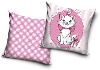 Disney Dekokissen Marie Cat Velour Kissen Dekokissen 40x40 cm