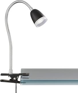 FHL easy 850635 LED Klemmleuchte Nox schwarz chromfarben 3000K