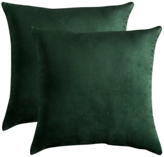 BTTO Kissenbezüge Kissenbezug 45x45 cm 2er Set,Couchkissen Kopfkissenbezug, Samt,mit Reißverschluss,für Dekor Schlafzimmer Wohnzimmer Couch Büro