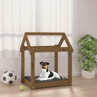 vidaXL Hundebett 61x50x70 cm Massivholz Kiefer, Honigbraun