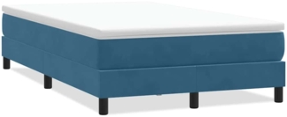 vidaXL Boxspringbett ohne Matratze Dunkelblau 120x220 cm Samt 3315871