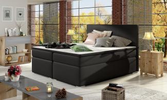 Divalo 140X200, Boxspring Bett, Schwarz