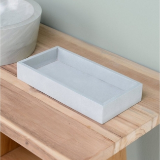 wohnfreuden Dekotablett Sandstein Tablett 30 cm hoher Rand, 32850