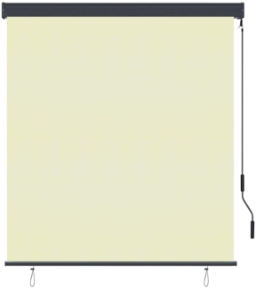 vidaXL Außenrollo 140x250 cm Creme 145971
