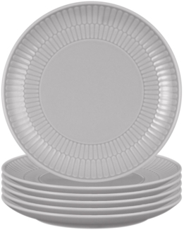 Seltmann Weiden Amina Brotteller ø 16,3 cm 6er Set Silbergrau