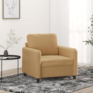 vidaXL Sessel Braun 60 cm Samt