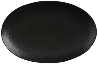 Maxwell & Williams AX0204 CAVIAR BLACK Platte oval, 25x16 cm, Premium-Keramik