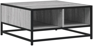 vidaXL Couchtisch Grau Sonoma 60,5x60,5x30 cm Holzwerkstoff und Metall 848767