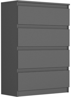 Home Collective Kommode mit Schubladen, optional Türen – Hochwertige Qualität, Anthrazit, 4 Schubladen, 70 × 98 × 40 cm