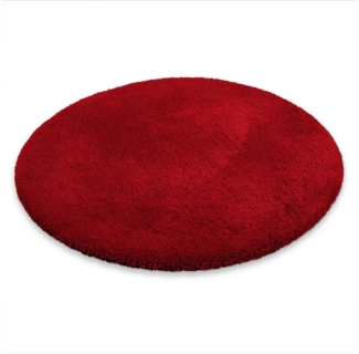 OTTO home Badematte Kaarin, Höhe 30 mm, rutschhemmend beschichtet, schnell trocknend, Polyester, rund, Badteppich, getuftet, flauschig, hochflor, große Farbauswahl