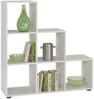 Raumteiler Metro 1 / Mega 1 , Holzwerkstoff , Weiß , 105 x 108 x 33 cm