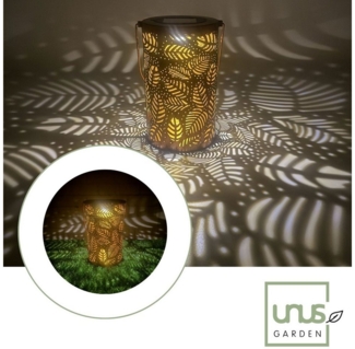 UNUS GARDEN LED Solarleuchte Solar-Laterne, Lichteffekt Metall Solar Laterne Solarlampe Solarleuchte Gartenleuchte