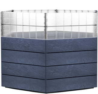 GARANTIA Hochbeet Turbo 75 Kräuterbeet Pflanzbeet Blumenbeet 6-eckig