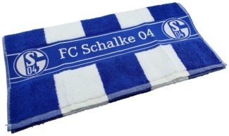 FC Schalke 04 Handtuch Blockstreifen ca. 50x100 cm 100% Baumwolle