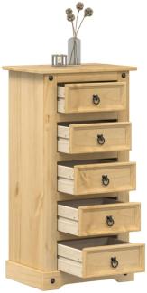 vidaXL Nachttisch Corona 53x39x103 cm Massivholz Kiefer 4005661