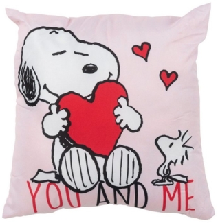 United Labels® Dekokissen Peanuts Snoopy Kissen You and Me Plüsch Zierkissen 40 x 40 cm