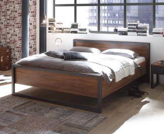 Doppelbett Detroit Bett Bettgestell 180x200cm stirling oak schiefer