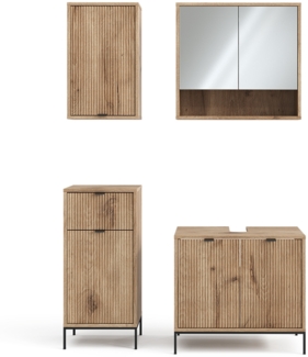 Badmöbel-Set Eliza Viking Oak 4 Teile Vicco