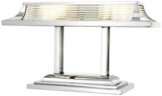 Casa Padrino Luxus Schreibtischleuchte / Tischleuchte Silber 69 x 29 x H. 40 cm - Luxus Büromöbel