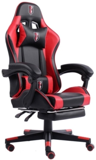 TRISENS Gaming-Stuhl Gaming-Stuhl Arijus Chefsessel mit Fußstütze im Racing-Design (1 Stück), Chefsessel mit Fußstütze im Racing-Design