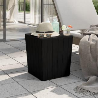 vidaXL Gartentisch mit Abnehmbarer Tischplatte Schwarz Polypropylen 364152