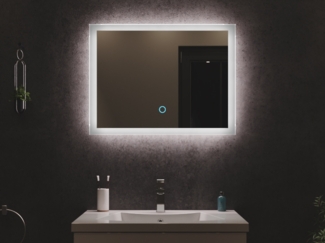 LED Spiegel 70x53 cm mit Touch Bedienung