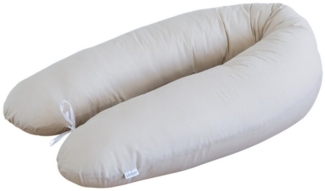 Loolay Stillkissen Baumwolle M/L o L/XL Schwangerschaftskissen Seitenschläferkissen Bezug, WEICH Füllung + 100% BIO-Baumwolle Kissenbezug, 170 oder 190 cm Stillkissen + Bezug abnehmbar mit Reißverschluss!, LOOLAY® - 100% Europäische Stoffe und Kleinser...