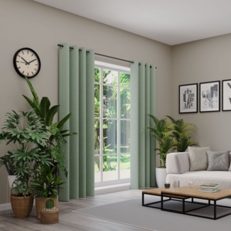 Neutex for you! Vorhang BELMONDO (1 St), Ösen, blickdicht, Uni mit samtiger Oberfläche, nach Maß